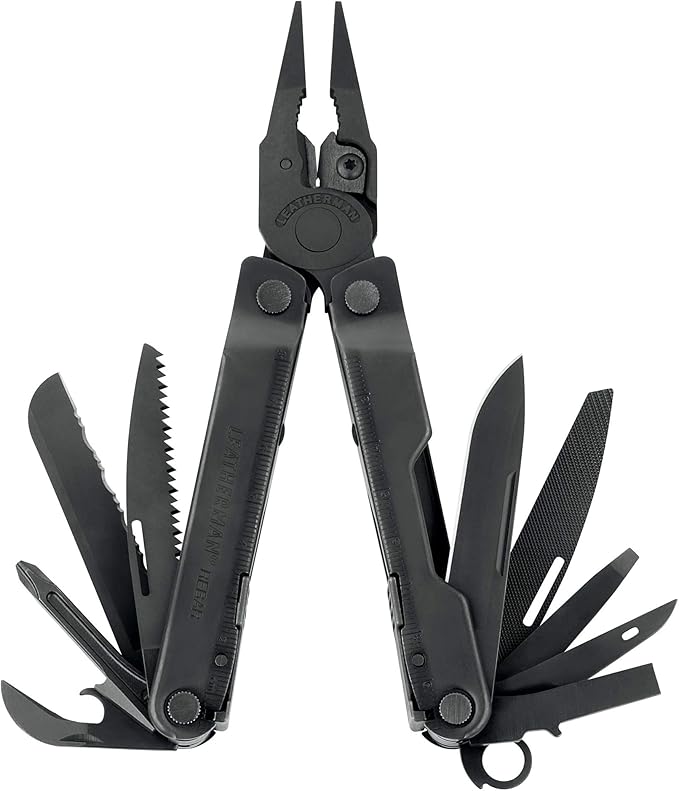 LEATHERMAN, Rebar Multitool with Premium Replaceable Wire Cutters and Saw, Black with MOLLE Sheath