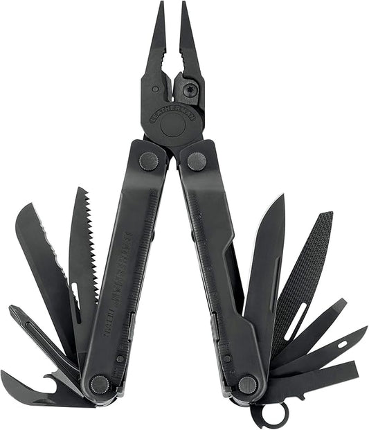 LEATHERMAN, Rebar Multitool with Premium Replaceable Wire Cutters and Saw, Black with MOLLE Sheath