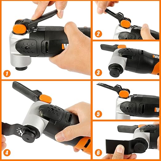 200Pcs Oscillating Multi Tool Blades Kit - 1-3/8" Quick Release Universal Saw Blades for Wood Plastic - Compatible With Ryobi Makita Bosch Craftsman