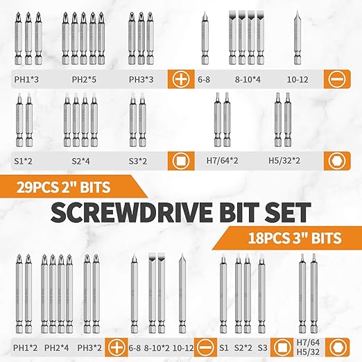 ENERTWIST 228 Pcs Screwdriver Bit Set, CR-V 1/4" Hex Shank Includes Rare Security Bits, Nut Drivers, and Magnetic Bit Holder, Ultimate Driver Set with Sturdy Tool Box