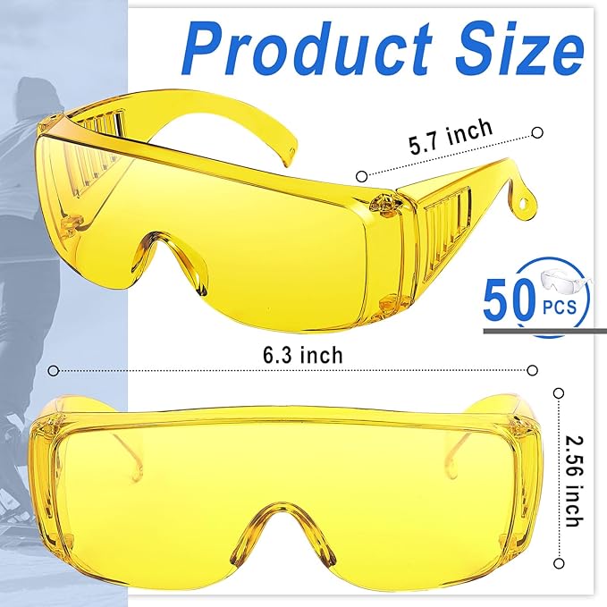 Kanayu Safety Glasses Bulk Protective Goggles Anti Fog Scratch Resistant Eyewear