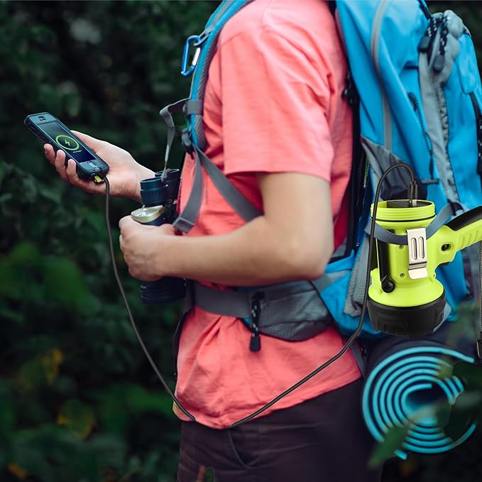 Rechargeable Spotlight Flashlight with High Lumen LED, Waterproof Handheld Bright Outdoor Spot Light Searchlight for Boating, Camping