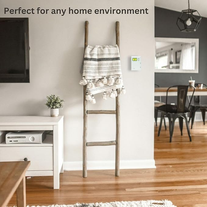 Lux Pro PSD011B Digital Non-Programmable Thermostat for Home, 1 Heat, 1 Cool