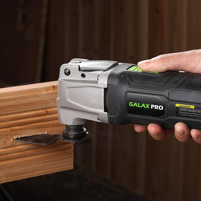 GALAX PRO 2.4Amp 6 Variable Speed Oscillating Multi-Tool Kit with Quick-Lock accessory change, Oscillating Angle:3°, 28pcs Accessories and Carry Bag