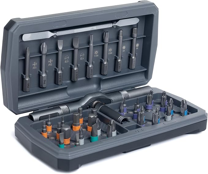 ratchet screwdriver set, magnetic screwdriver set, DIY combination soft shaft, suitable for furniture assembly, electrical maintenance, bicycle tools