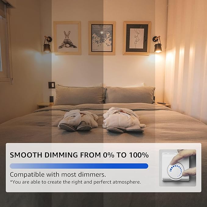 Mastery Mart 120 Pack Vintage LED Light Bulb 2200K Warm White, Dimmable, 5.5W (60 Watt Equivalent), ST21/ ST64 Clear Glass Antique Edison Style, 500LM E26 Decorative Filament Bulb