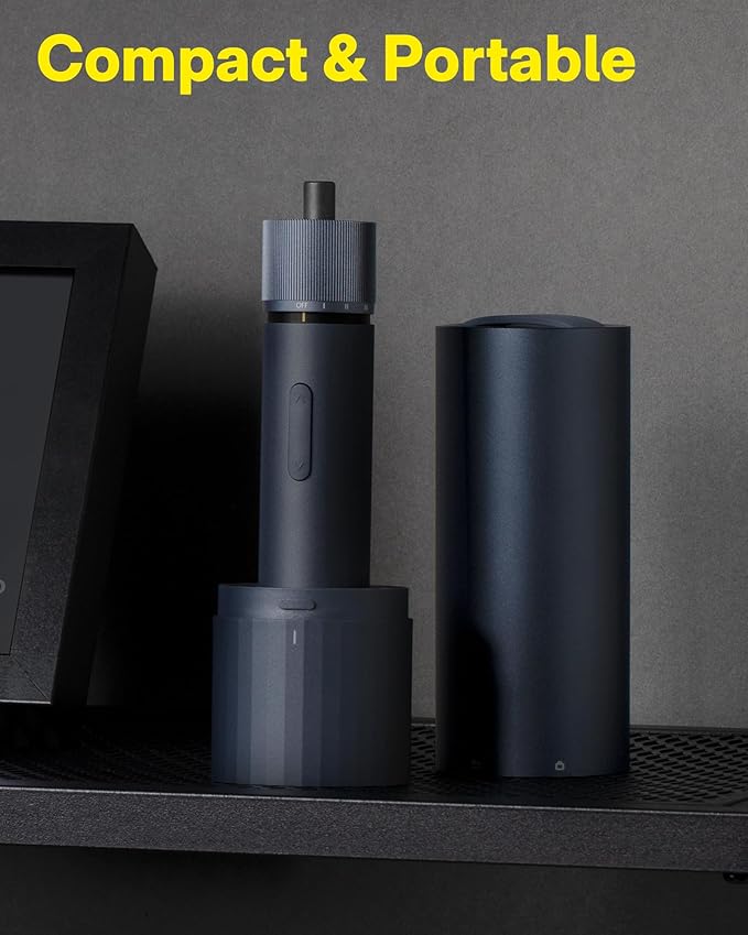 HOTO Electric Screwdriver Kit, 12+20 Extra Bits Enhanced Set, 3.6V Cordless Screwdriver Rechargeable USB-C, 3 Torque Settings, 1500mAh Battery, LED Light for Furniture/Electrical Repairs