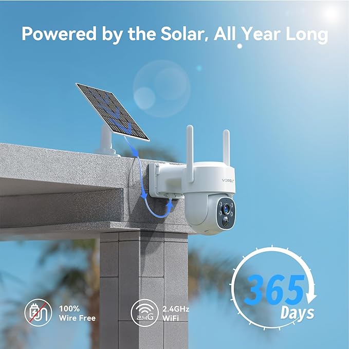 Solar Security Camera System Wireless Outdoor with 10CH 10" LCD Monitor NVR,2.5K 4MP 2PCS Dome PTZ Solar Camera for Home Security,Solar Powered Panel,Motion Record (500G HDD)