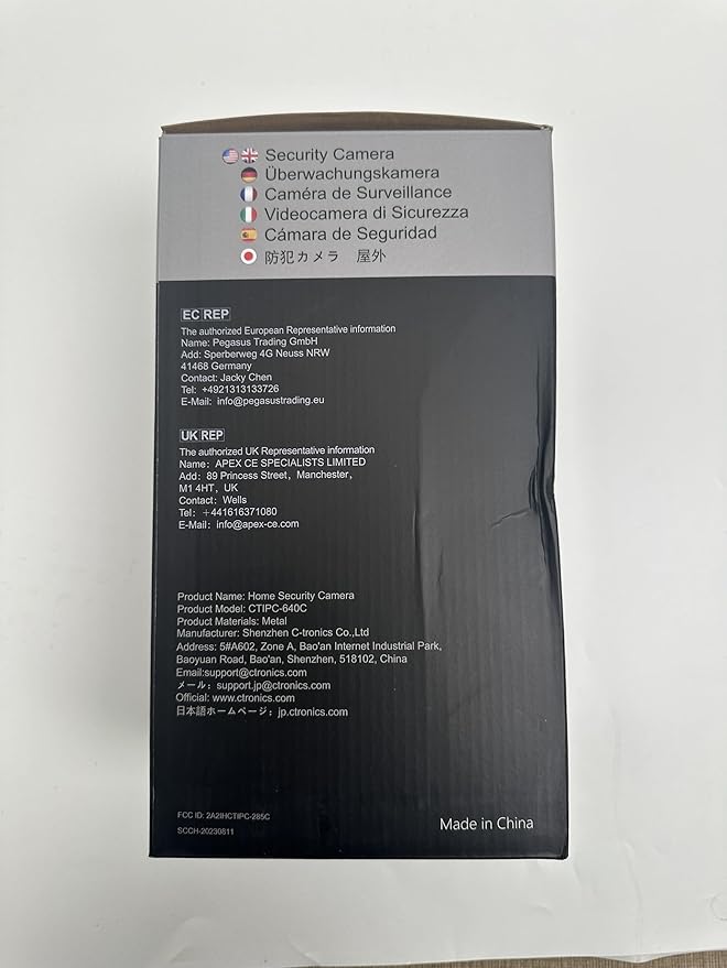 Ctronics [10X Hybrid Zoom] Dual-Lens 4K 8MP Security Camera Outdoor, Auto Tracking & Zoom, 2.4/5GHz WiFi, AI Human/Vehicle/Animal Detection, 256GB TF/Cloud/FTP/NAS Storage, Color Night Vision
