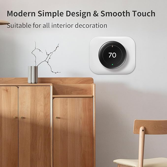 Petrichor Nest Thermostat Wall Plate - Compatible With Google Nest Learning Thermostat (4th Gen) - Trim Kit, Cover Accessory for Easy Installation