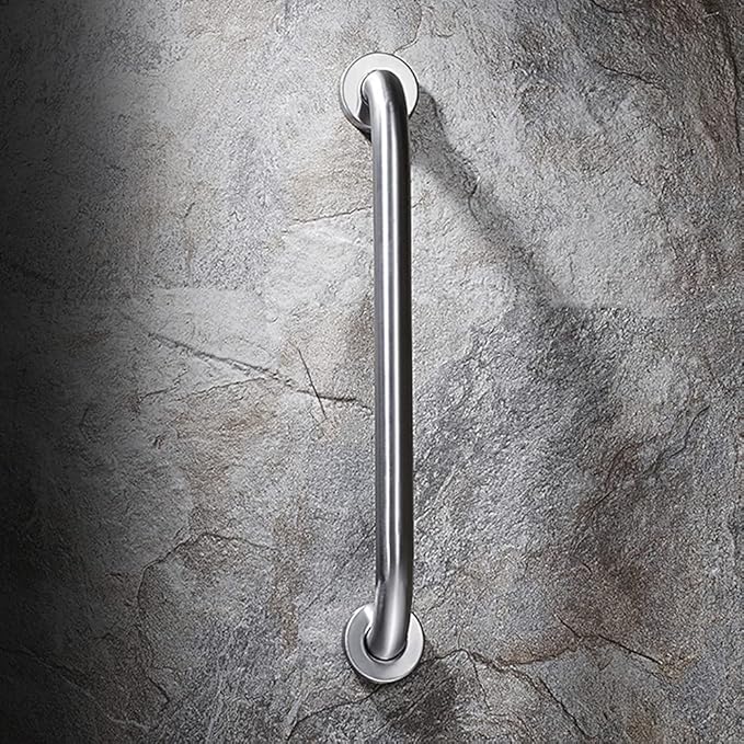 Stainless Steel Bathroom Safety Shower Grab Bar, Anti Slip Bathtubs Grab Bars,Toilet Assist Saft Handle Handrail ADA Compliant 500lbs for Handicap Elderly Senior (Brushed, 24 inches)