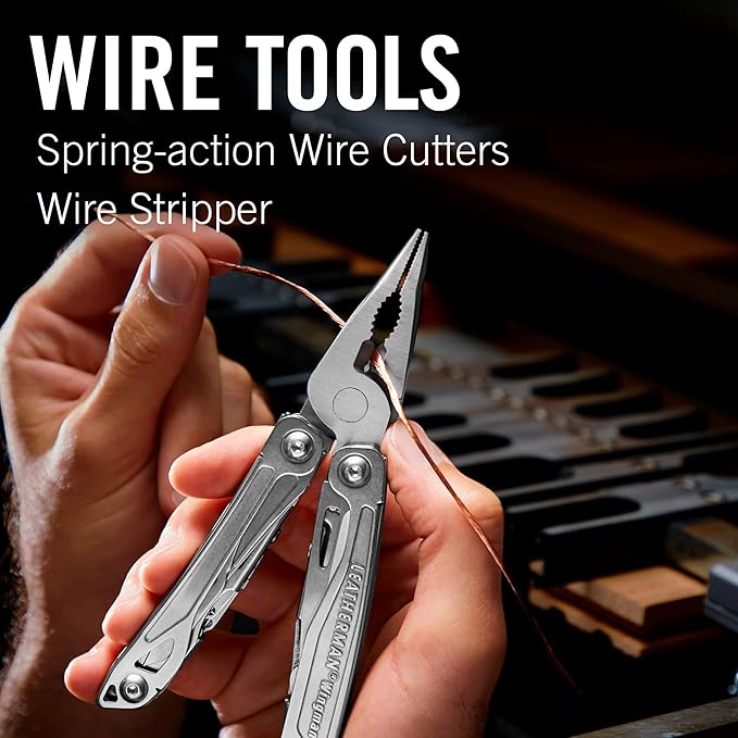 LEATHERMAN, Wingman Multitool with Spring-Action Pliers and Scissors, Stainless Steel with Nylon Sheath