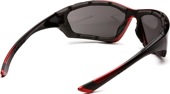 Pyramex Safety SBR8720DTP Accurist Black/Red Gray Anti-Fog