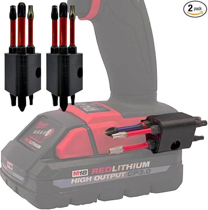 Drill Bit Holder - Milwaukee M18, Cordless Tools, Impact Drivers, Accessories, Replace Magnetic