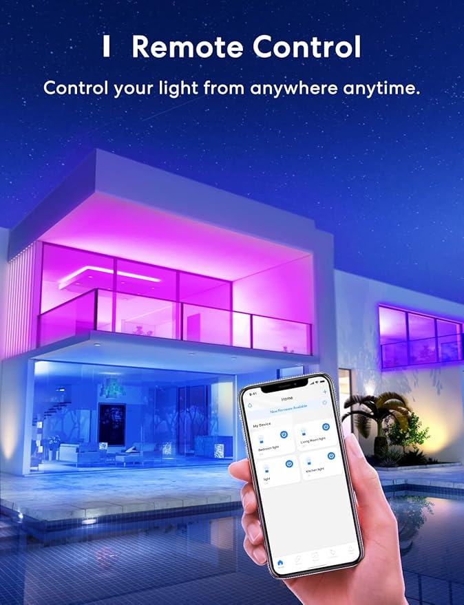 Meross Smart Light Bulb, Smart WiFi LED Bulbs Compatible with Apple HomeKit, Siri, Alexa, SmartThings, Dimmable E26 Multicolor 2700K-6500K RGBWW, 900 Lumens 60W Equivalent 2 Pack