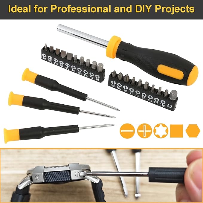 HolaKit House Tool Kit, 64-Piece Home Tool Set with 18-Pocket Tool Bag and Shoulder Strap, Hammer, Pliers, Adjustable Wrench, Precision Screwdrivers, etc, Ideal for DIY Projects, Quick Repairs