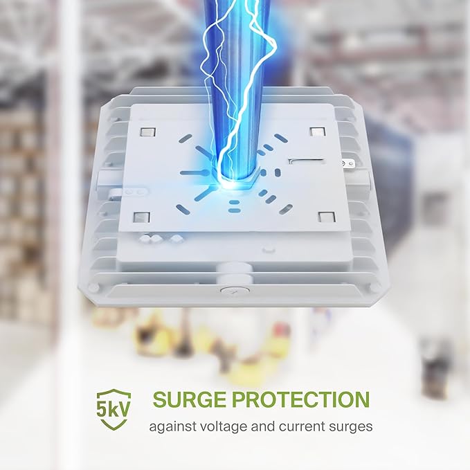 ASD LED Canopy Light 70/60/40W with Q-Base – 3000/4000/5000K 10823Lm 10"x10" 120-277V IP65 Dimmable 0-10V UL & DLC Listed (Optional Motion Sensor-Extra Purchase)