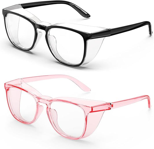 Stylish Safety Glasses, Clear Anti-Fog Anti-Scratch Protective Glasses For Men And Women