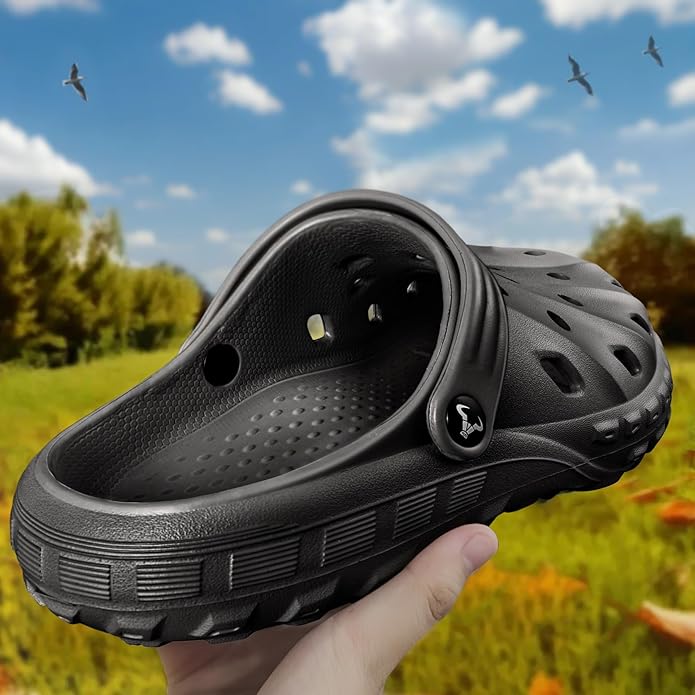 BULLIANT Men Clogs,Comfortable Mules Sandals for Men Women Cushioned Footbed Arch Support-EVA Ligthweight