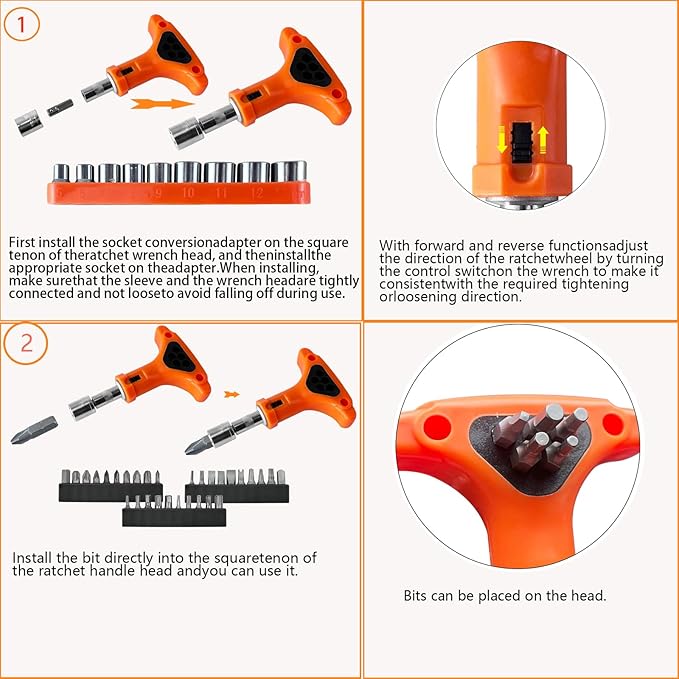 45 Piece Tool Kit Basic Home Repair Tool Set,General Household Tool Kit with Plastic Tool box,Perfect for Outdoor working,Office & College Dorm.Tools mainly include hand saw,wrench,hammer,Screwdriver