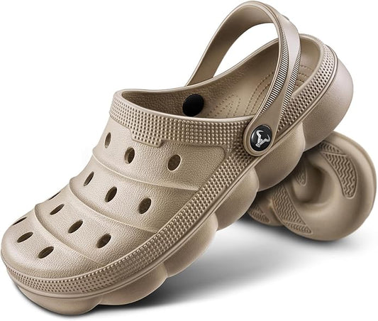 BULLIANT Men Clogs,Comfortable Mules Sandals for Men Women Cushioned Footbed Arch Support-EVA Ligthweight