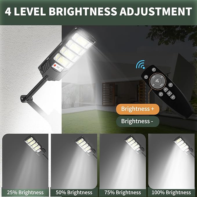 Solar Flood Lights Outdoor LED: 2 Pack Solar Street Lights Outdoor Waterproof Dusk to Dawn 12000 Lumen Solar Powered Wall Mount Lamp Motion Sensor Security Remote Control for Yard Parking Driveway