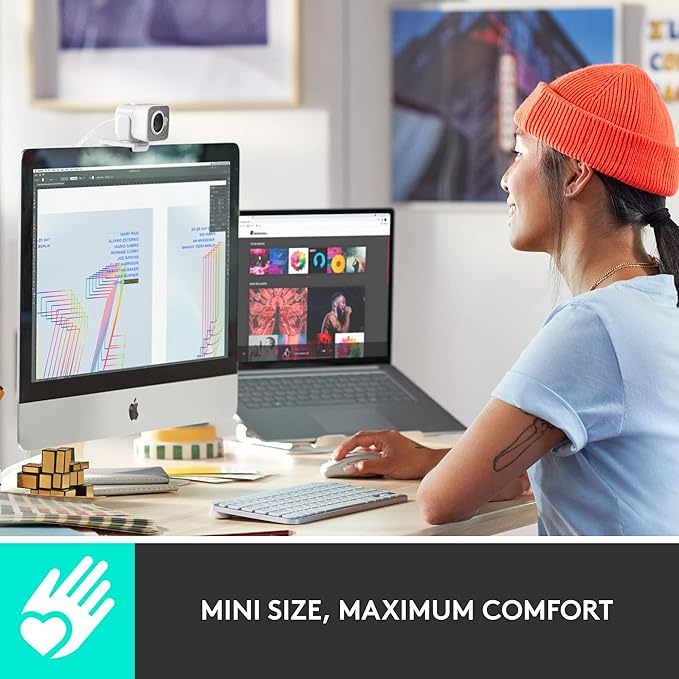 Logitech MX Keys Mini for Mac Minimalist Wireless Keyboard, Compact, Bluetooth, Backlit Keys, USB-C, Tactile Typing, Compatible with MacBook Pro,Macbook Air,iMac,iPad - Pale Grey