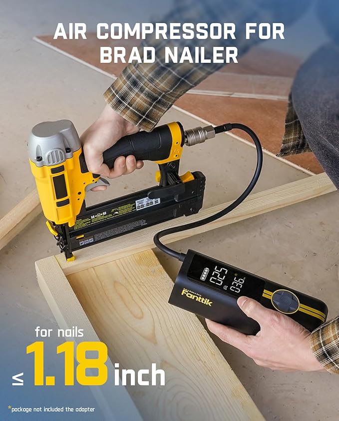 Fanttik X8 APEX Tire Inflator Portable Air Compressor, 1 Min Fast Inflation, 150PSI Cordless Tire Inflator with LED Dual Screen, Suitable for MPV, Car, Bike, Motorcycle, Up to 26.3″ Tires