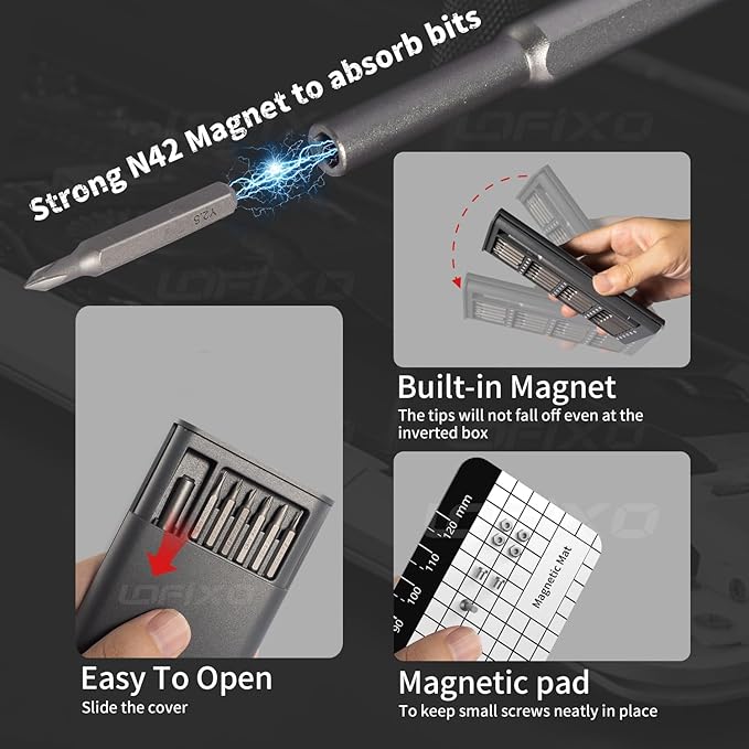 Screwdriver Set Star Pentalobe P5/P2 Triangle Triwing Y000 Y00 for Iphone/macbook/laptop/PC/xbox/Switch Controller Screwdriver Phillips,FlatHead Glasses Repair Kit Compatible with torx T8/T6/T5/T9/T10