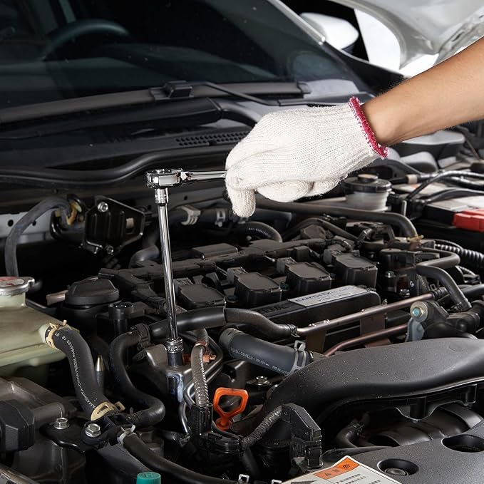 VEVOR Mechanics Tool Set and Socket Set, 1/4" 3/8" 1/2" Drive Deep and Standard Sockets, 450 Pcs SAE and Metric Mechanic Tool Kit with Bits, Combination Wrench, Hex Wrenches, Accessories, Storage Case