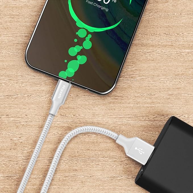 etguuds USB to USB C Cable 2ft, 2-Pack USB A to Type C Charger Cord Fast Charging for Samsung Galaxy A15 A25 A35 A55 A54, S24 S23 S22 S21 S20 S10 S10E, Note 20 10, Moto G, for iPhone 16 15, White