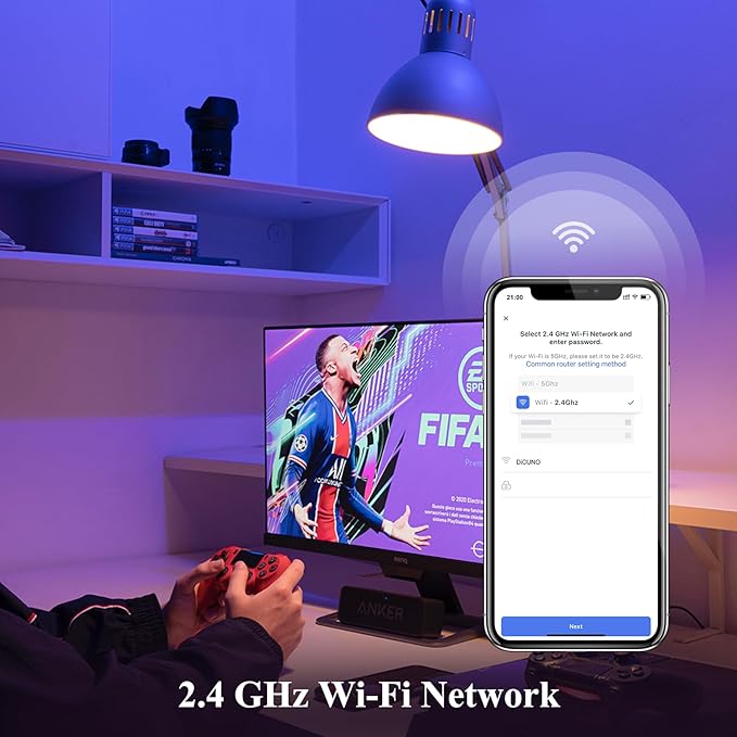 DiCUNO Smart Edison Bulbs ST19, Color Changing WiFi Smart Light Bulb, 2700K-6500K Tunable via App, ST58 Edison Bulb, Compatible with Alexa & Google Home, 5W (50 Watt Equivalent), 500lm, 2-Pack