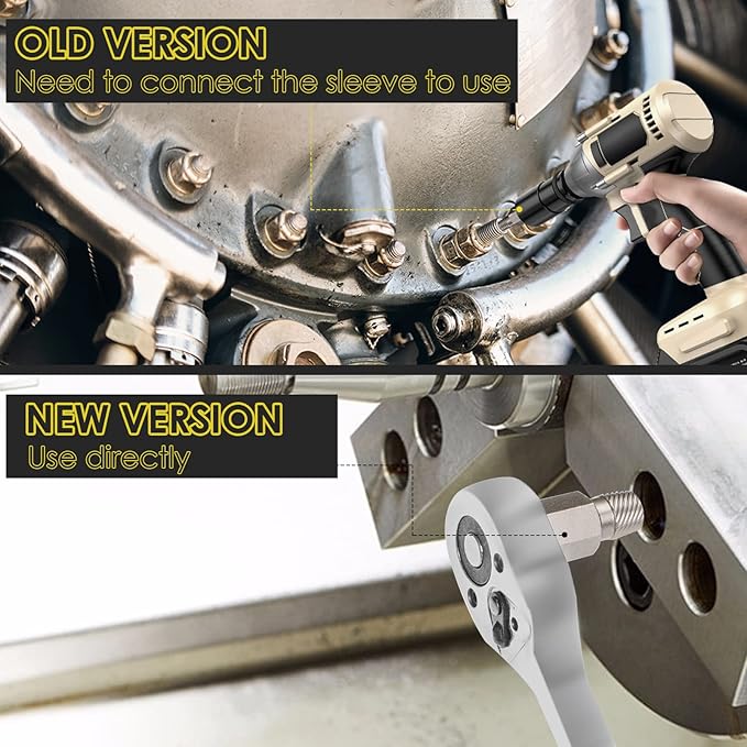 Topec 25Pcs-Double Head Screw Extractor Set, Newest Version 3/8” Drive 2-in-1 Functional Easy Out Bolt Extractor Set, Premium CR-MO Steel Rounded Bolt Remover