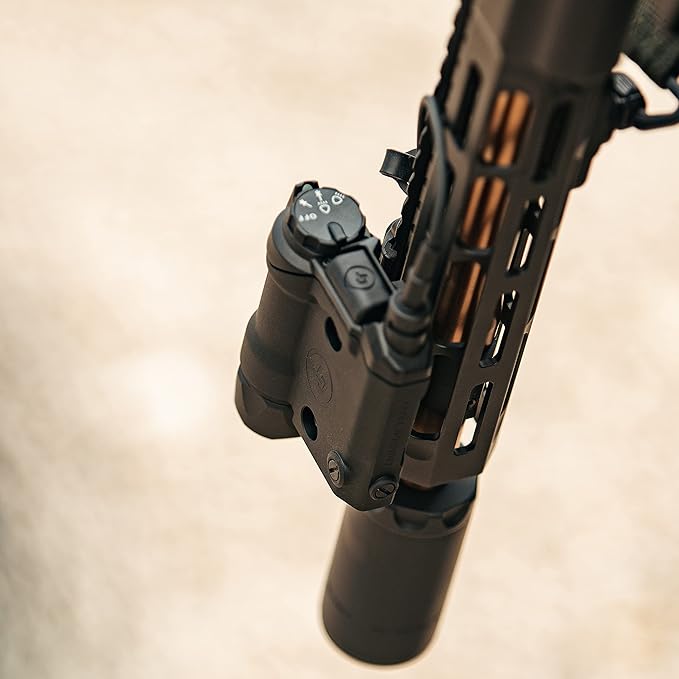 Crimson Trace CMR-301 Railmaster Pro with Green Laser, Adjustable 1000 Lumen LED Flashlight and Rechargeable Battery for Shooting, Competition and Range