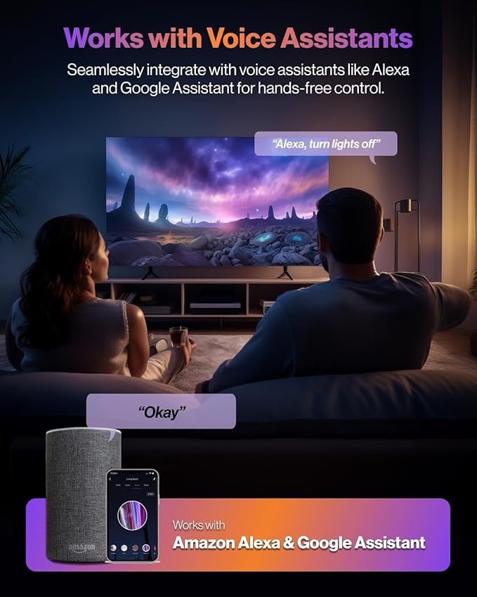 Sunco 4 Pack LED Recessed 6 Inch, Smart RGBW Color Changing Can Lights, High Brightness 1200 LM, 14W, Retrofit Installation, Compatible with Amazon Alexa & Google Assistant - UL