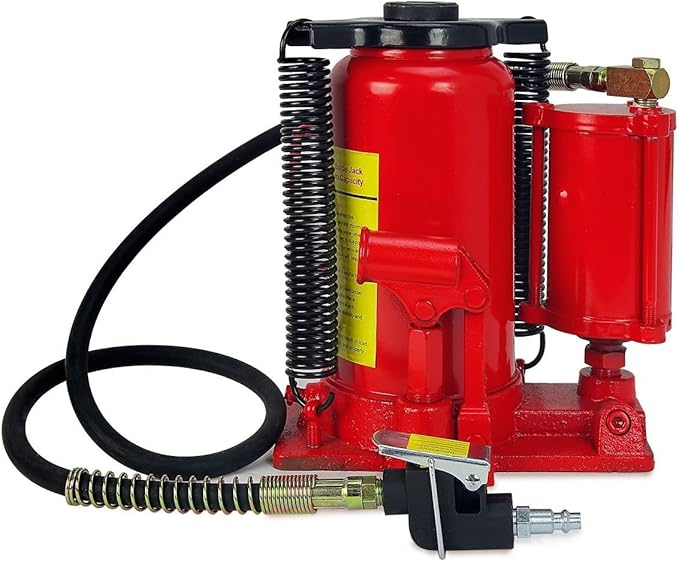 Stark USA 32-Ton Hydraulic Bottle Jack Air-Operated Bottle Jack Lift (64,000lbs) Capacity Portable Low Profile Manual Hydraulic Jack with Handle