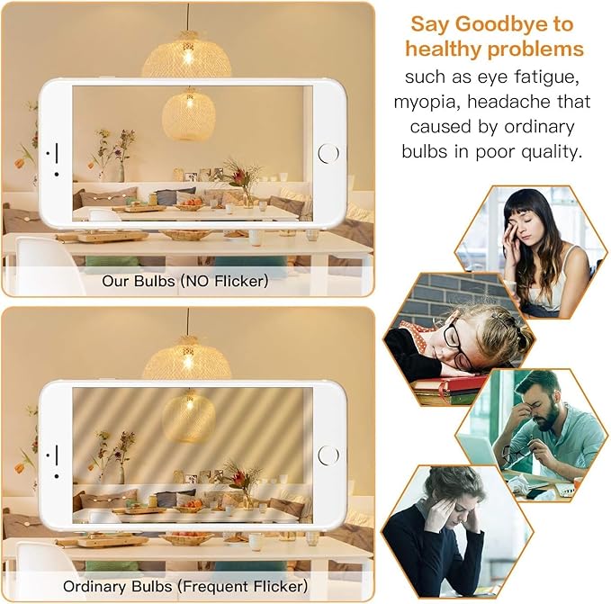 E26 Frosted Vintage LED Edison Bulbs, 4W, Equivalent 40W, Daylight White 5000K,ST58 Dimmable Antique LED Filament Bulbs with 90+ CRI, 400LM,AC120V,Pack of 6 (4W=40W Daylight White)