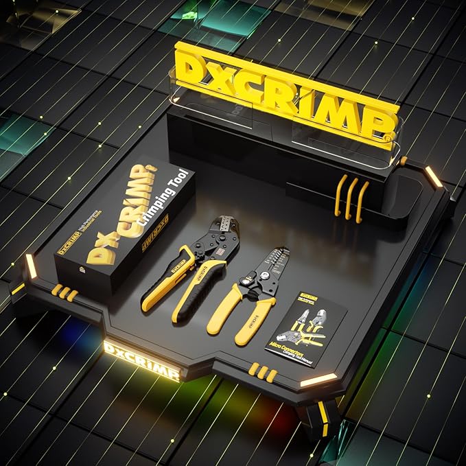 Crimping Tool For JST Electrical Connectors - Ratcheting Wire Crimper - Crimping Pliers - Wire Crimp Tool 32-20 AWG for Dupont, JST-SM, JST-VH, JST-PH, KF2510, AMP EI-Serie, Molex Crimp Tool