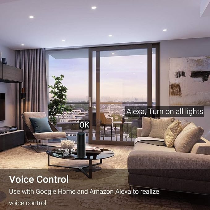 Smart MR16 LED Light Bulbs 5W, GU5.3 Bi-Pin Base, Compatible with Alexa/Google Assistant, AC/DC 12V, RGBCW Smart MR16 Bulb, WiFi Smart Spotlight Indoor Decoration, Dimmable, 3PCS