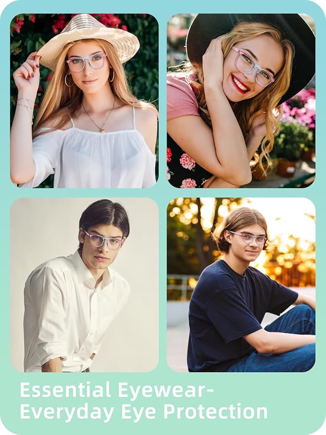 LianSan Oversize Anti-Fog Safety Glasses for Nurses, Z87.1 Certified Goggles for Women, Square UV Protection