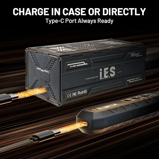 EZARC Electric Screwdriver Set, 181 in 1 Cordless Screwdriver, 3 Torque Settings with 160 Magnetic Precision Bits, Power Screwdriver Repair Tool Kit for Phone Laptop Camera Watch Computer