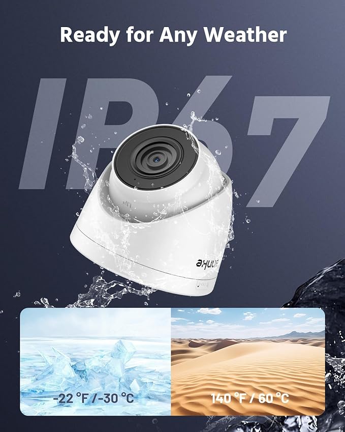 ANNKE H500 5MP PoE Security Camera System w/ 6MP 8 Channel NVR, 8 X 5MP Turret IP Cams, Support RTSP, 24-7 Hour Audio Recording, 100 FT EXIR 2.0 Night Vision, IP67 Weatherproof, Built-in 2TB HDD