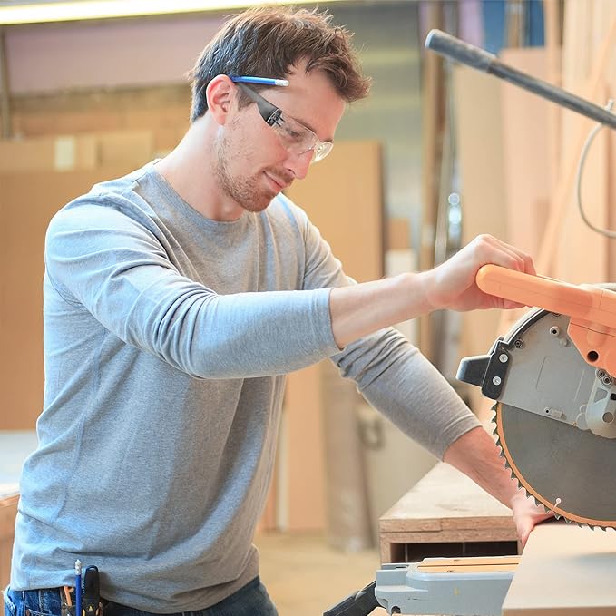 Chumia 48 Pairs Safety Glasses Protective Eyewear Goggles Scratch Impact Resistant Eye Protection for Men Women Work