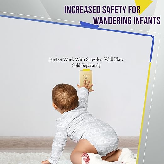 ENERLITES Elite Series Duplex Receptacle, Residential Grade Wall Outlet, Duplex Electrical Outlet, Self-Grounding, 3-Wire, 2-Pole, 15A 125V, UL Listed, 61580-GD-10PCS, Gold, 10 Pack