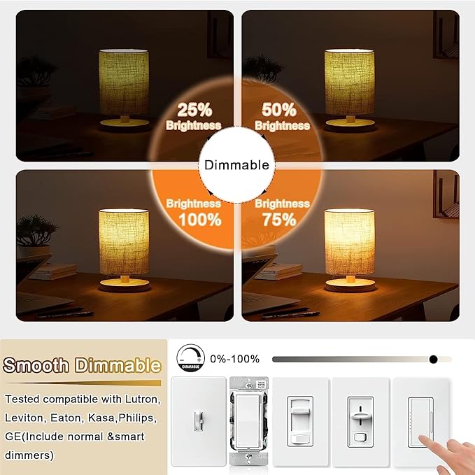 Leools Vintage LED Spiral Filament Bulb G25/G80 Dimmable Flick-Free 6W CRI95 LED Edison Globe Light Bulb E26 Base,Amber Glass,Warm White,2200K, 400LM(40W Equivalent), Pack of 4