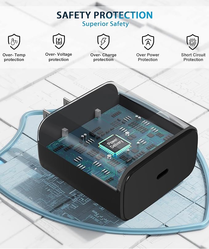 2025 New 45W Super Fast Charger USB C- Type C Fast Charging Android Phone Charger Compatible with Samsung Galaxy S25 Ultra/S25/S25+/S24/S24+/S24Ultra/S23+/S23 Ultra/S22 Ultra Tab,6ft C Cable