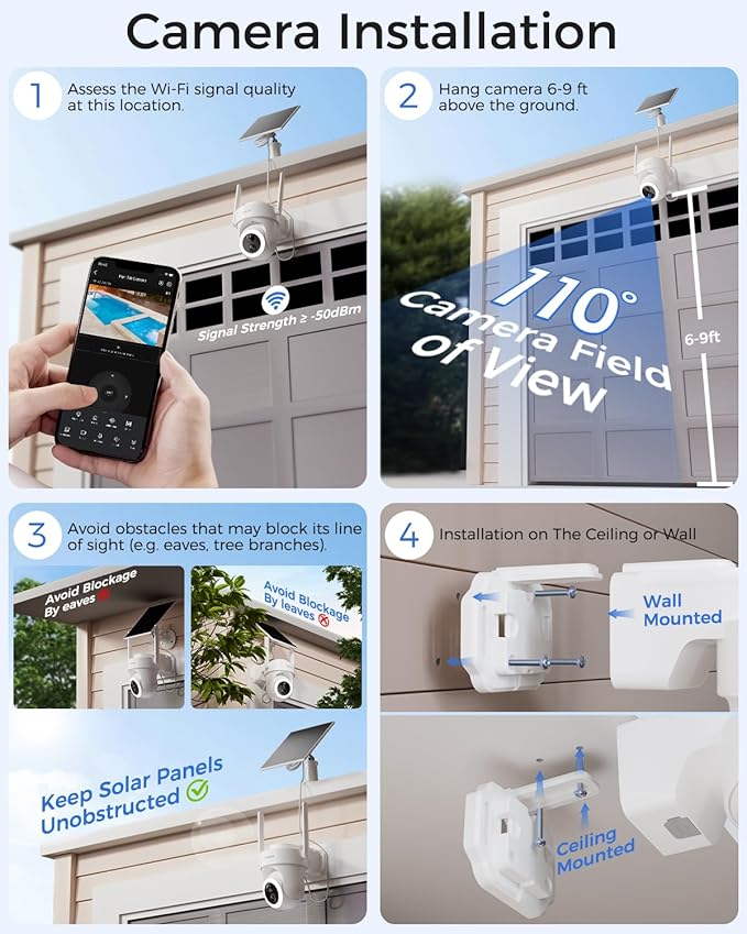 Security Cameras Outdoor Wireless, Add-On Cameras Must Be Connected to Homebase and Cannot Be Used Independently; Homebase Supports Simultaneous Connection of Up to 8 Cameras,4K/Home Security
