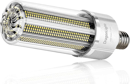 DragonLight 200W Commercial Grade Corn LED Light Bulb(800 Watt Metal Halide/HID/HPS Replacement) E39 Large Mogul Base LED Lamp 5000K Daylight 27,000LM for High Bay Area Lighting