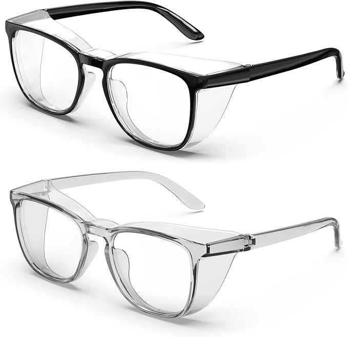 Stylish Safety Glasses, Clear Anti-Fog Anti-Scratch Protective Glasses For Men And Women