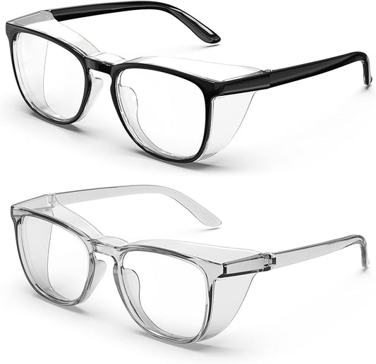 Stylish Safety Glasses, Clear Anti-Fog Anti-Scratch Protective Glasses For Men And Women